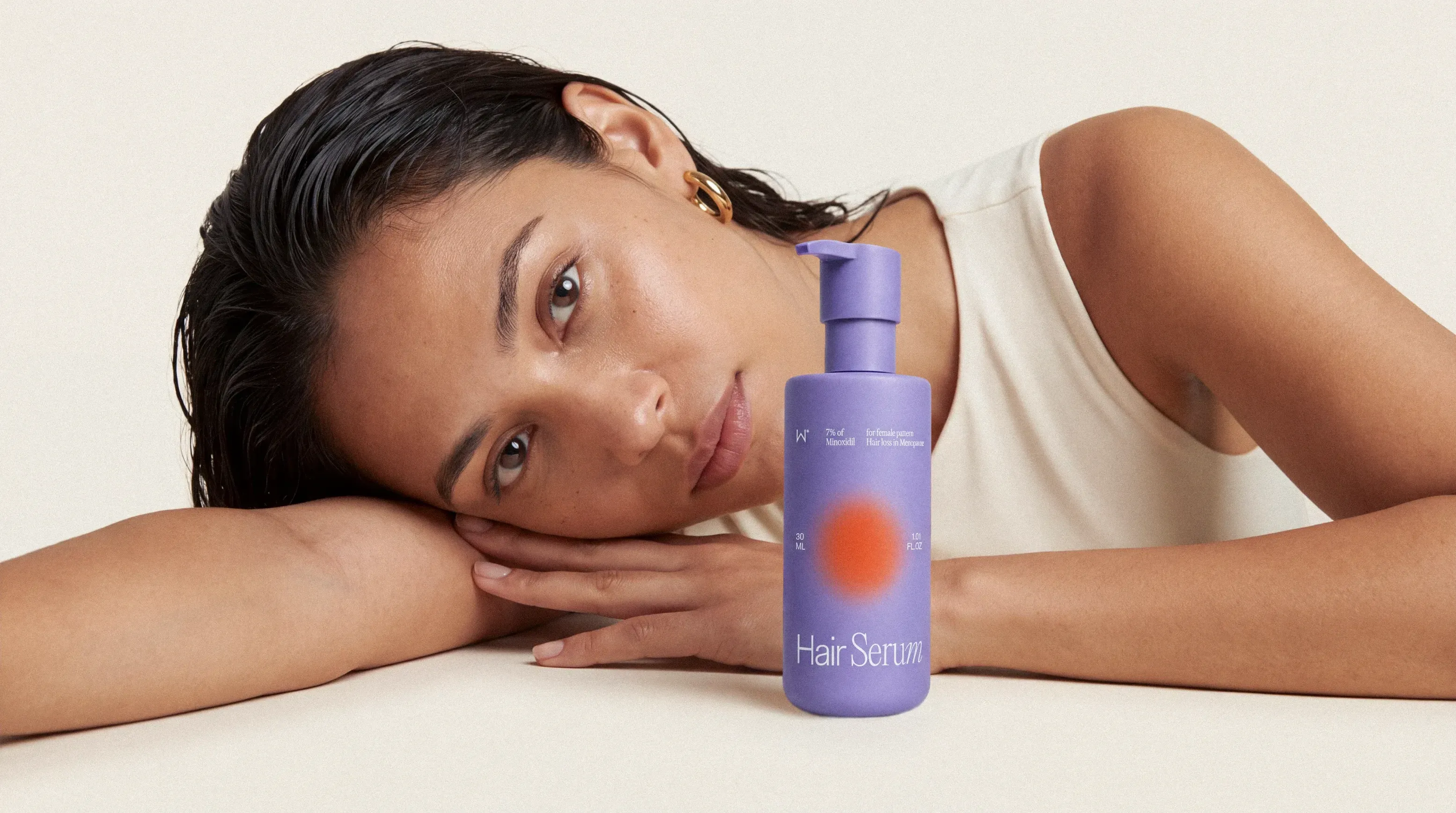 Winona Hair Serum campaign portrait.