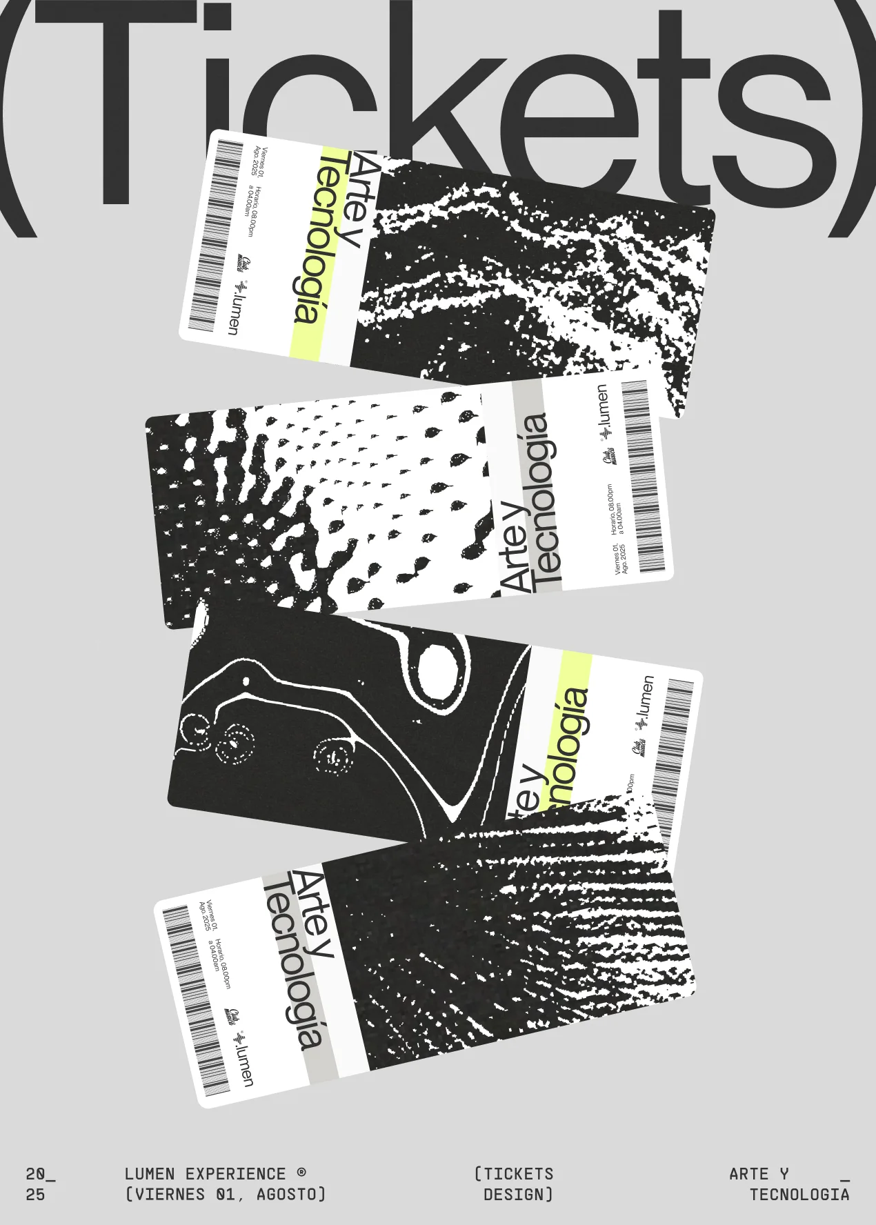Lumen ticket designs.